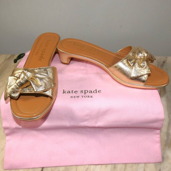 Kate Spade New York Lilah Sandals Pale Gold 8.5 B (M) - Picture 9 of 9